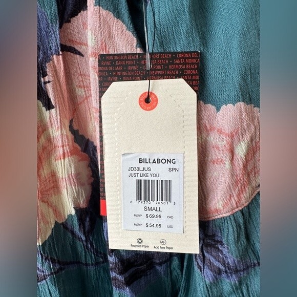 NWT Billabong Just Like You Lace Front Boho Dress Size S - Picture 9 of 10